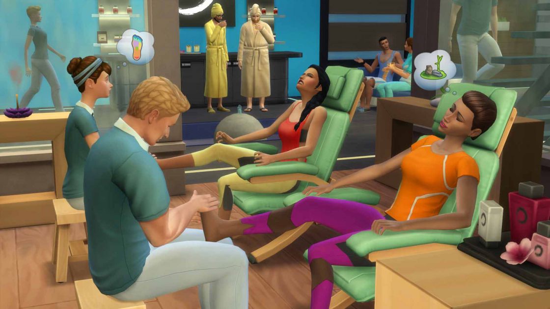 De Sims 4 Spa dag gameplay screenshot 1