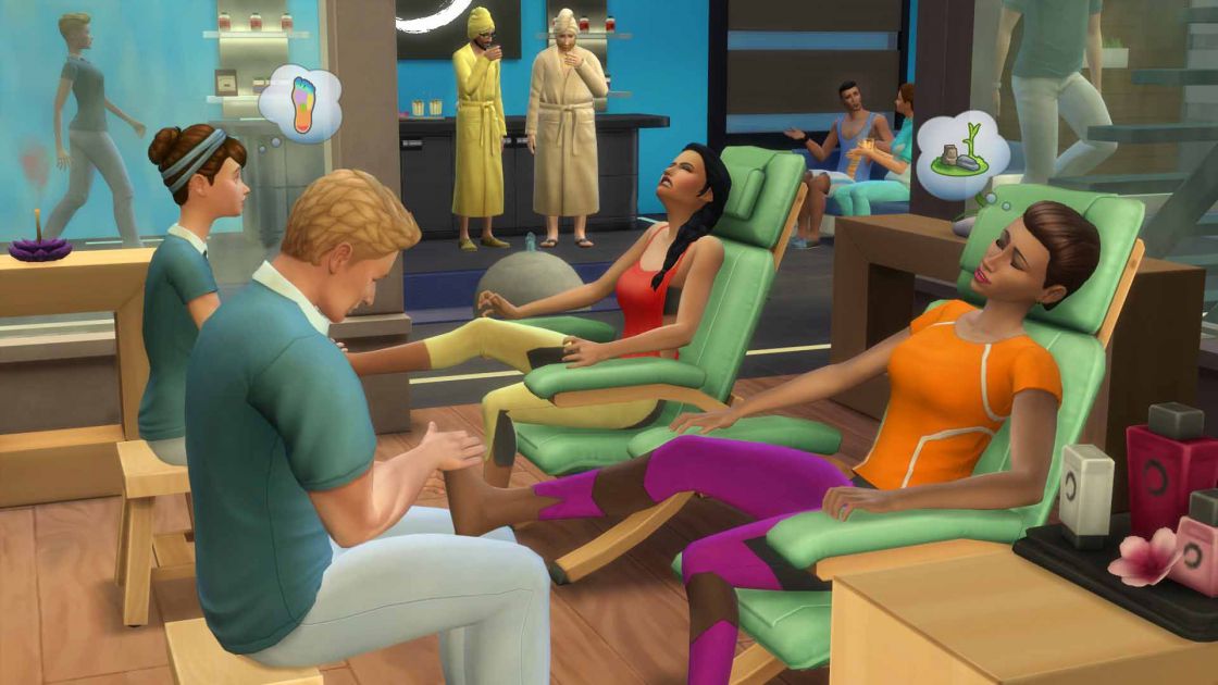 De Sims 4 Spa dag gameplay screenshot 1