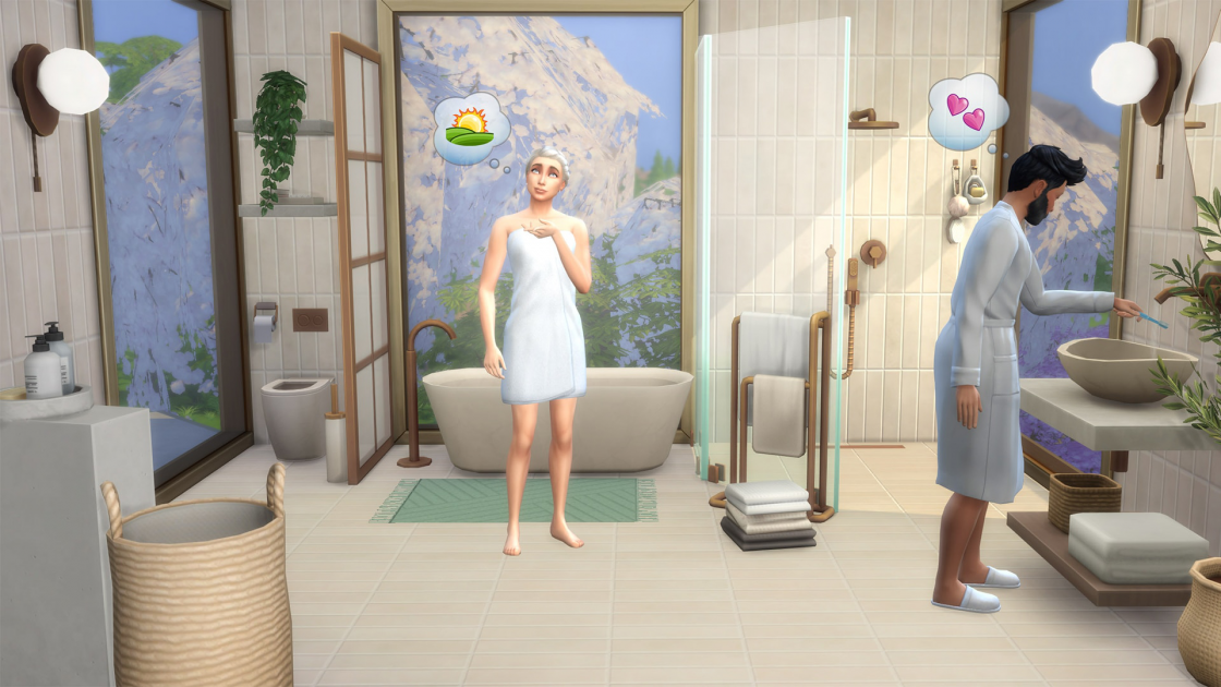 De Sims 4: Elegante Badkamer screenshot 2