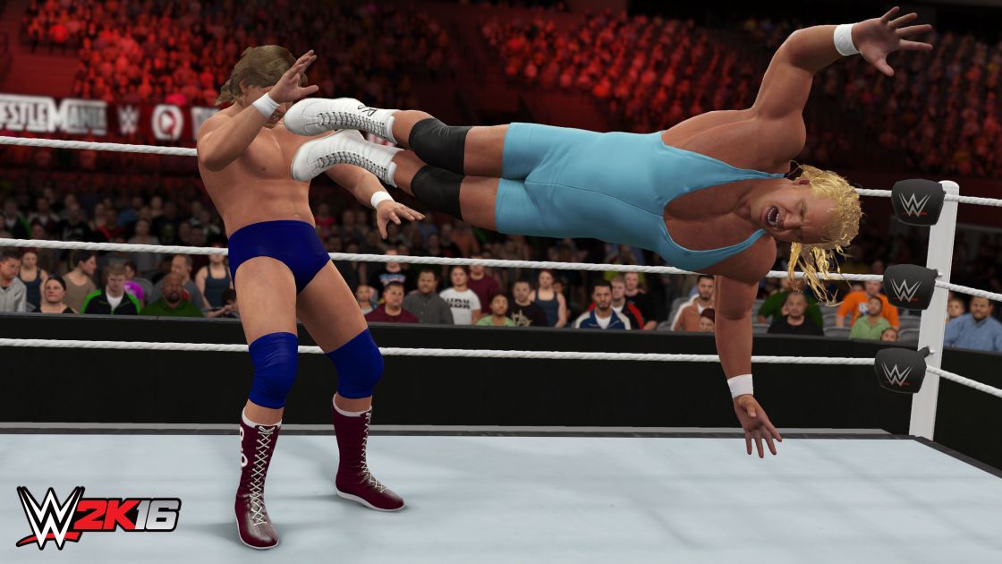 Flying kick in WWE2016