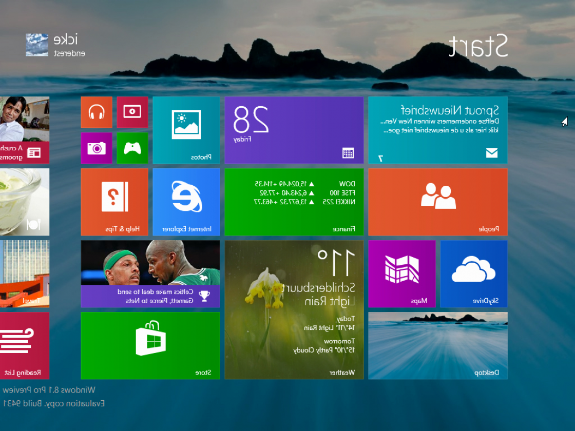 Windows 8.1 Professional OEM screenshot 1