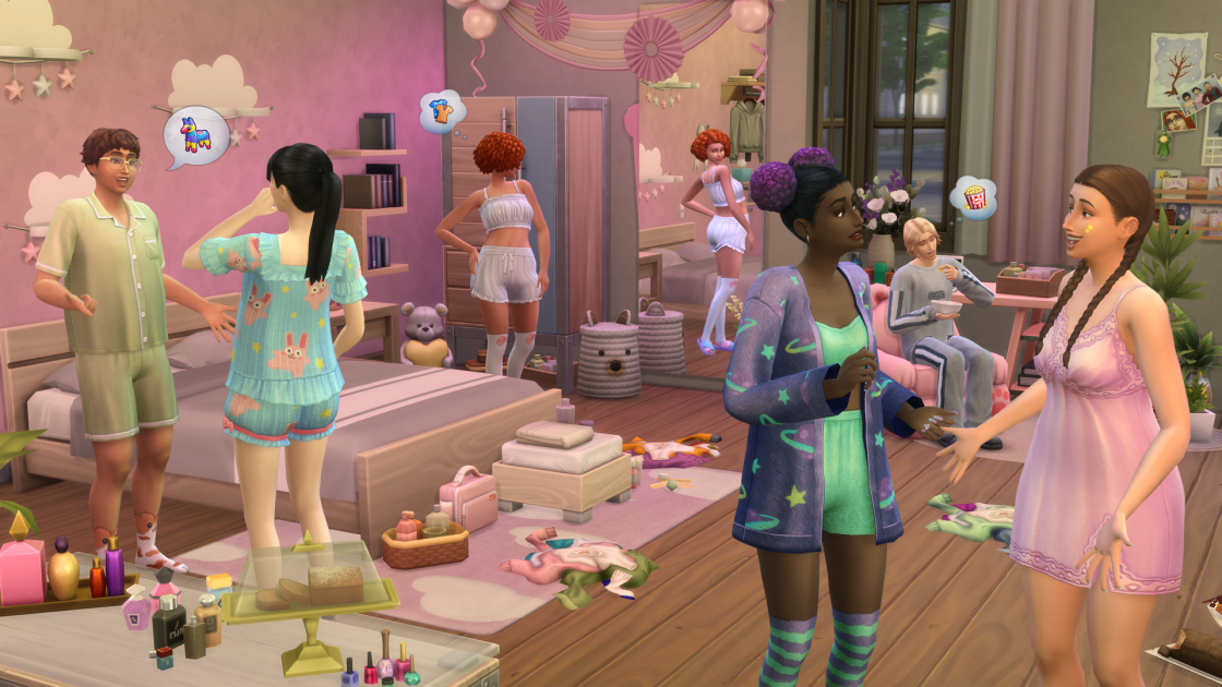 De Sims 4: Slaapfeestje screenshot 1