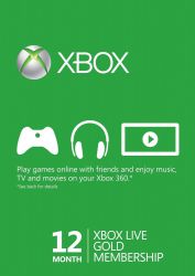 Xbox Live Gold 12 maanden