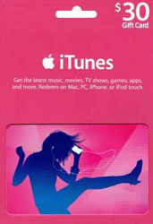 iTunes $30 Gift Card