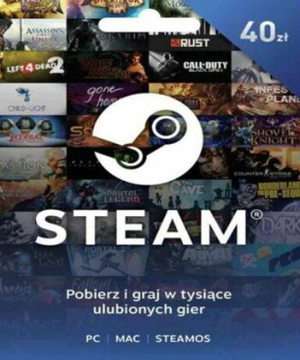 Steam Wallet Card 40 PLN (PL)