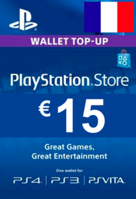 PlayStation Network Card (PSN) €15 (France)