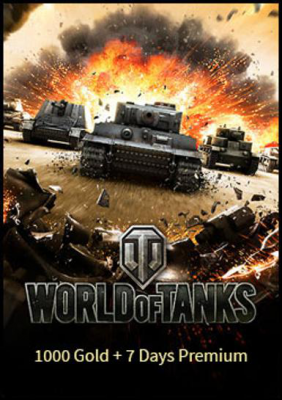 World of Tanks 1000 Gold + 7 Days Premium