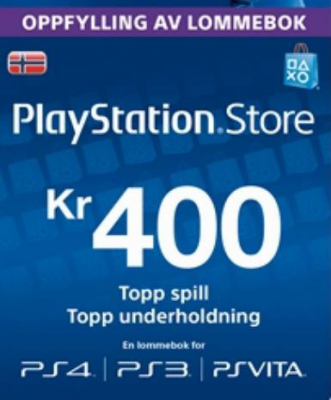 Playstation Network Card (PSN) 400 NOK (Norway)