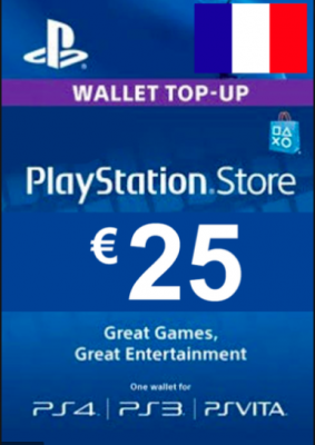 PlayStation Network Card (PSN) €25 (France)