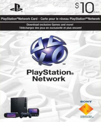 PlayStation Network Card (PSN) 10 CAD (Canada)