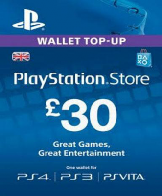 PlayStation Network Card (PSN) 30£ (UK)